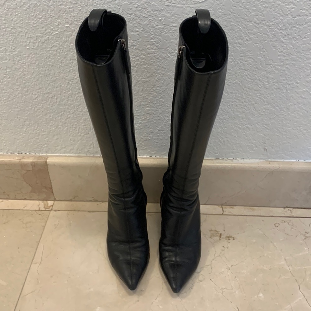 Giuseppe Zanotti - Size 37 (US 7) black leather knee high boots.